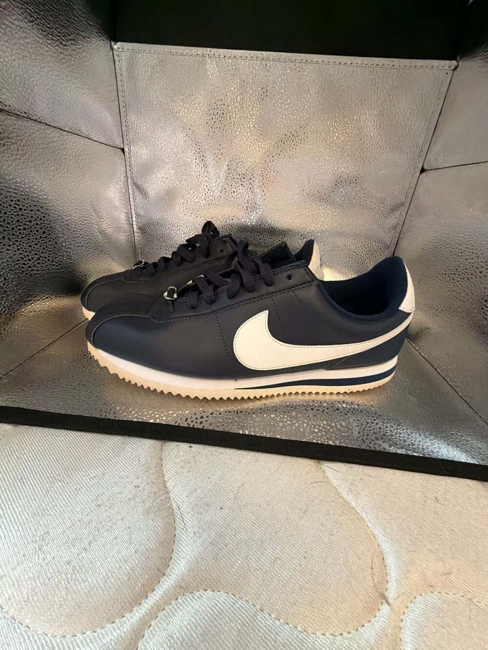 Nike Cortez '72 OG Classic Leather Men's Size 9 Sneakers Navy Blue